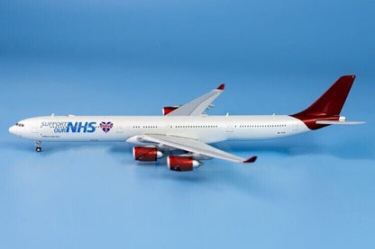 1:400 JC Wings NHS AIRBUS A340-600 Passenger Airplane Diecast Aircraft Model