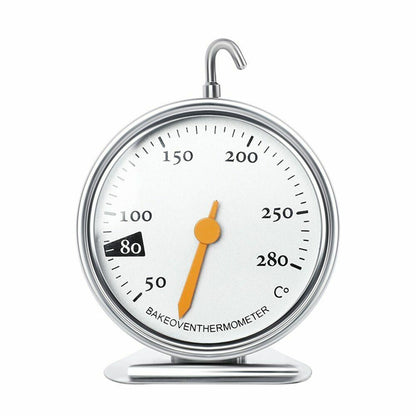 50-280 Degree Oven Thermometer 7x9cm Stainless Steel Microwave Scale Baking Tool