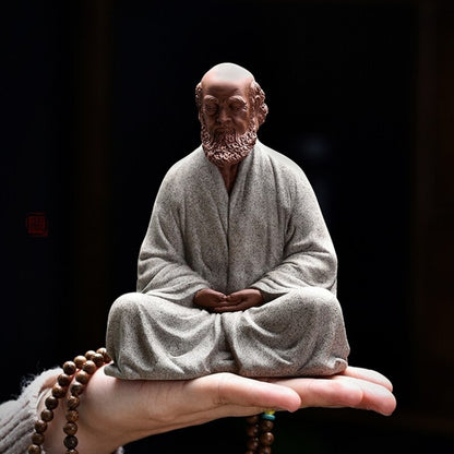 Handmade Artware Zen Style Chinese Style Yixing Zisha Purple Clay Tea Pet Dharma