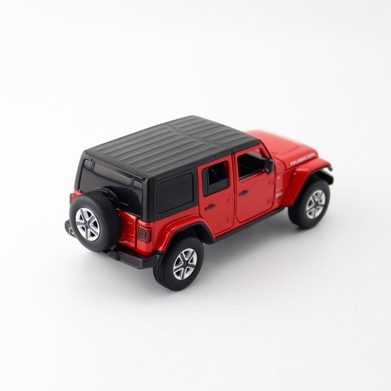 1:32 Diecast JEEP Rubicon SUV Metal Car Model Toy Door Open Sound Light Gift