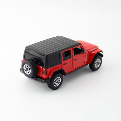 1:32 Diecast JEEP Rubicon SUV Metal Car Model Toy Door Open Sound Light Gift