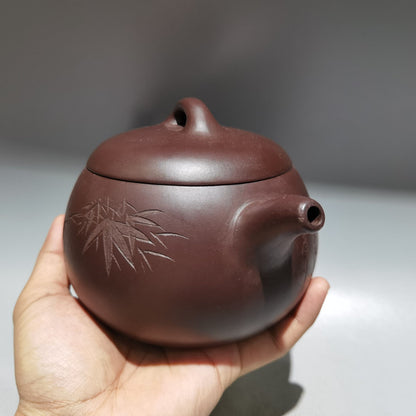 Chinese Yixing Zisha Clay Handmade Exquisite Teapot（汉瓦壶 低款：顾景舟）