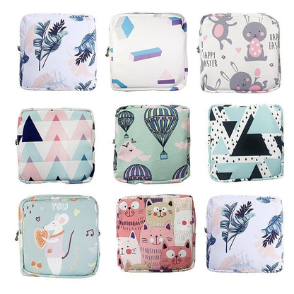 Small Cosmetic Bag Set Zipper Makeup Lipstick Bags Travel Coin Organizer Pouch