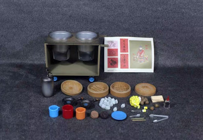 1/12 Model Set Chinese Cuisine Shaomai Barbecue 15012