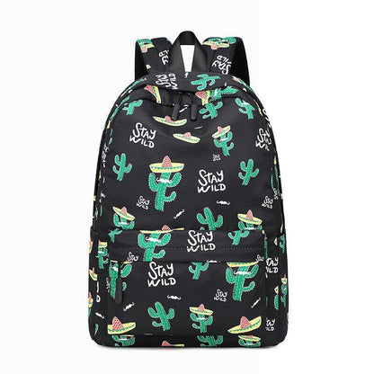 Waterproof Nylon Lightweight Backpack Women 16.5 inch School Student Book Bags