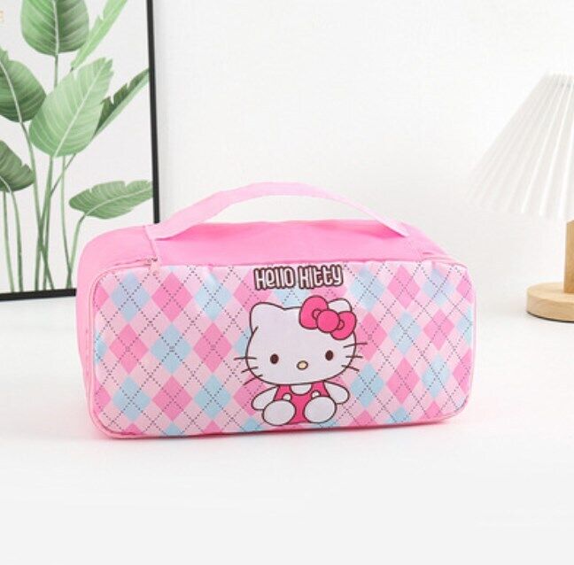 Cartoon Portable Women's Underwear Storage Bag Travel Cosmetics Storage