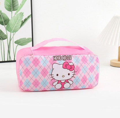 Cartoon Portable Women's Underwear Storage Bag Travel Cosmetics Storage