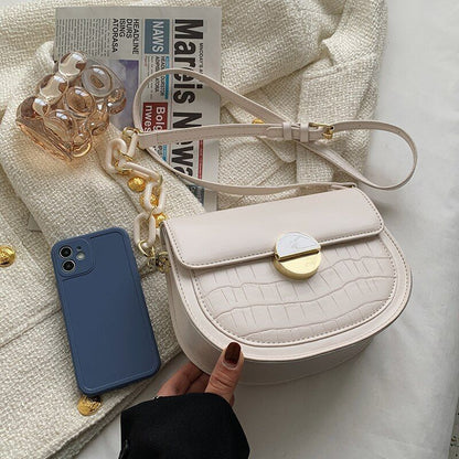 Synthetic Leather Crossbody Bag Shoulder Purse Small Leather Pouch 21.5*7*15 CM