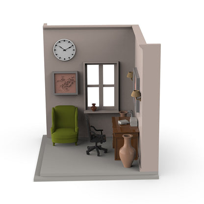 SSMODEL LYT87061 1/87 HO Scene Model A Corner Of The House