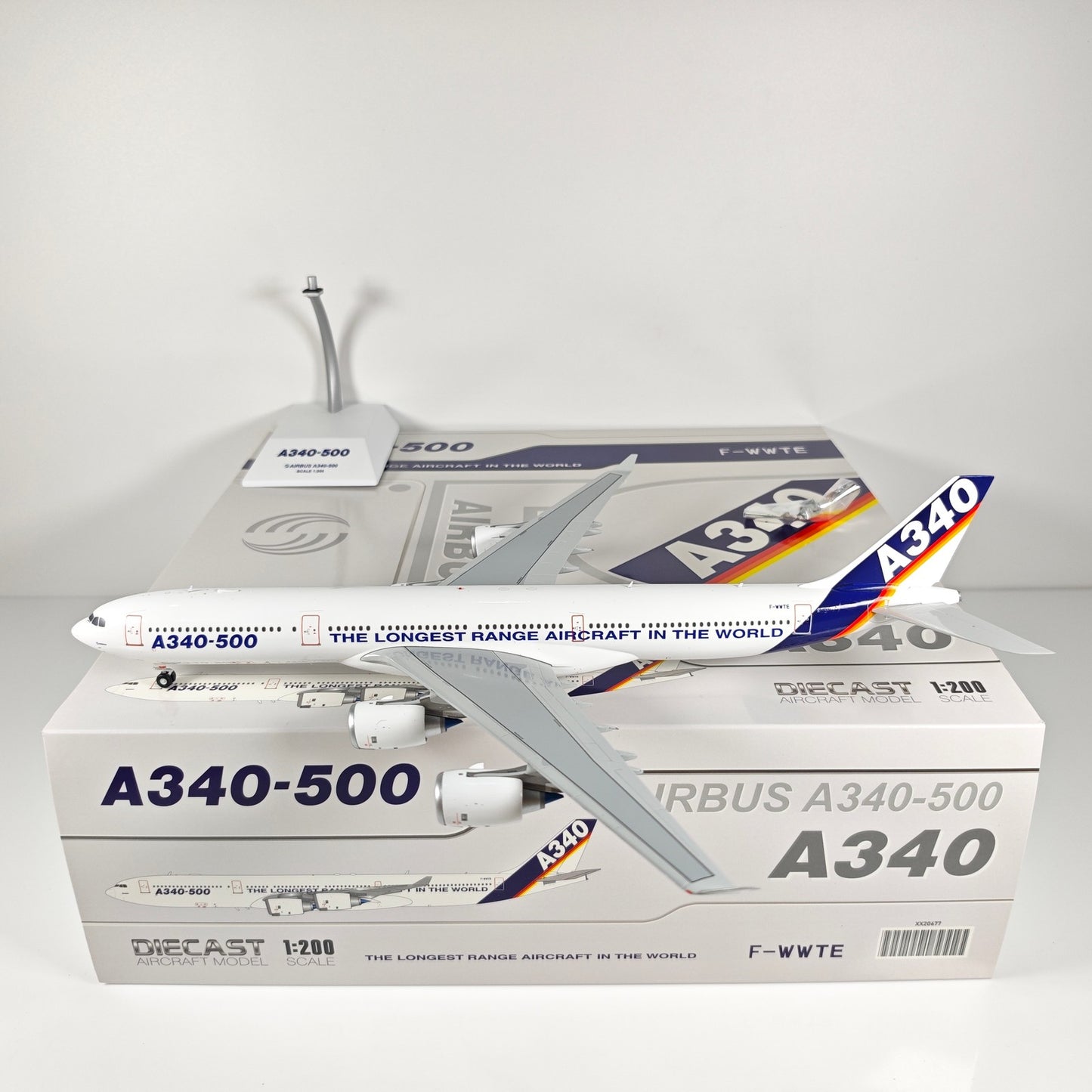 1:200 JC Wings Airbus Airbus A340-500 F-WWTE Airplane Diecast Plane Model