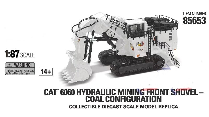 1:87 DM 6060 Hydraulic Mining Front Shovel Excavator Machine Diecast Model