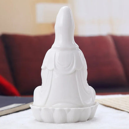 Guanyin Bodhisattva, Statue, Buddhist Utensils, Ceramic , White Buddha Statue