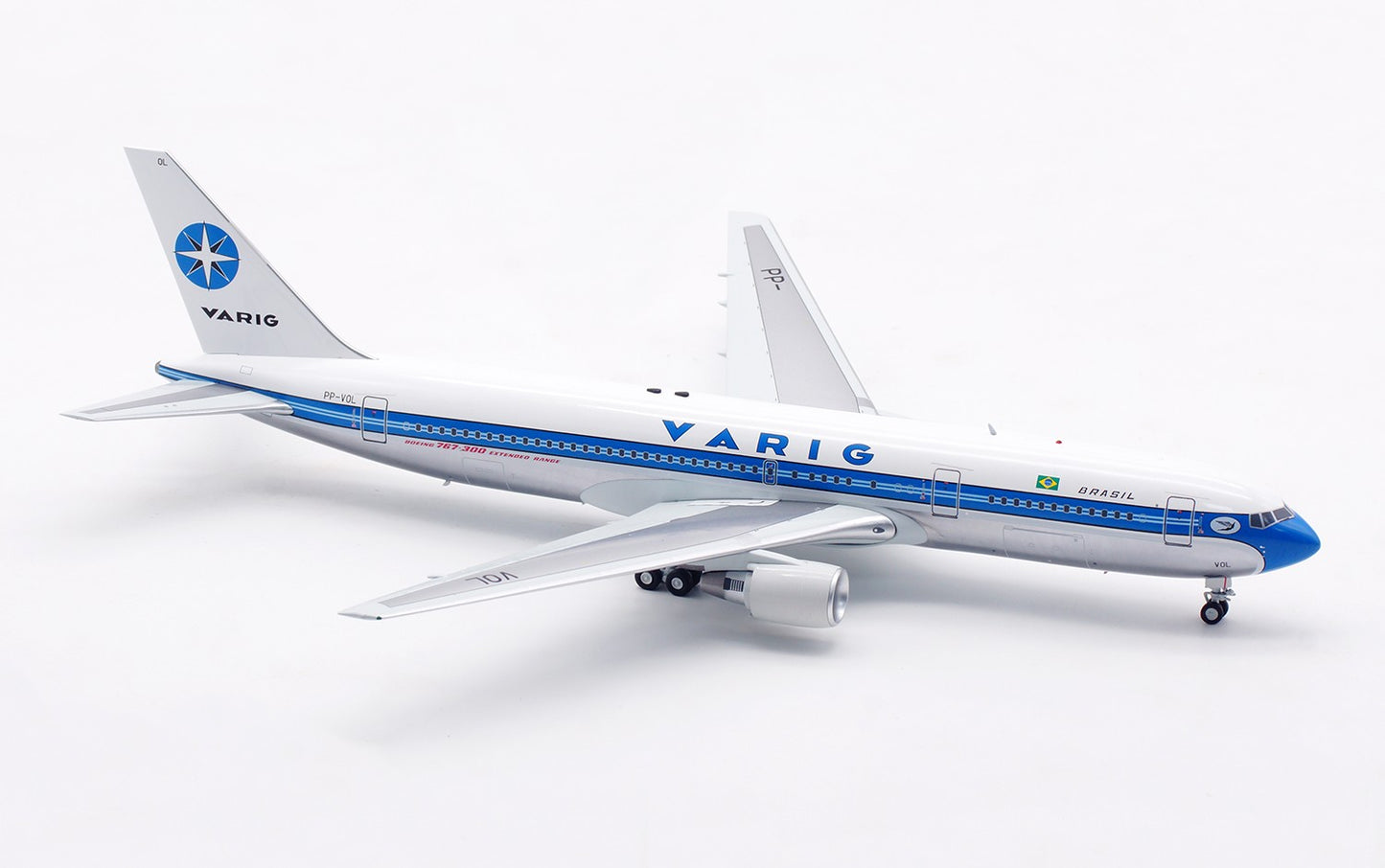 1:200 InFlight VARIG B767-300 PP-VOL Passenger Airplane Diecast Aircraft Model