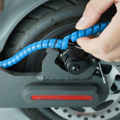 Electric Scooters Line Organizer Pipe Protection Spiral Wrap Winding Cable Wire