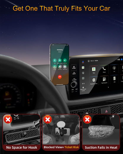 Magnetic Phone Holder for Honda Civic 11Th Gen 2022 2023 2024 2025 2026, 360° Ca
