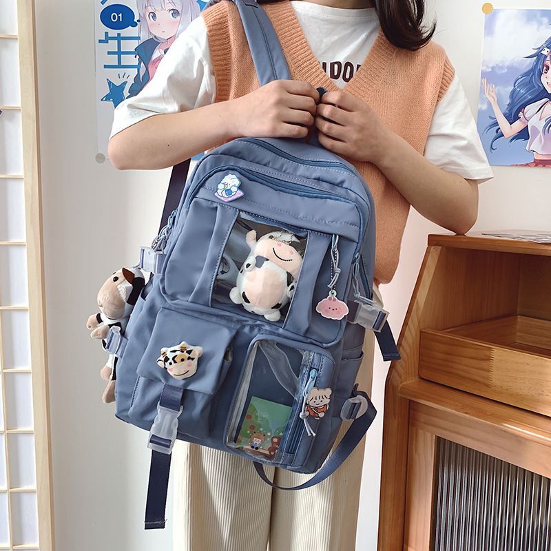 Travel Book Bag Large Backpack Waterproof Nylon Schoolbag College Laptop Bag 1PC