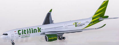1:400 JC Wings Citilink AIRBUS A330-900neo Passenger Airplane Diecast Model