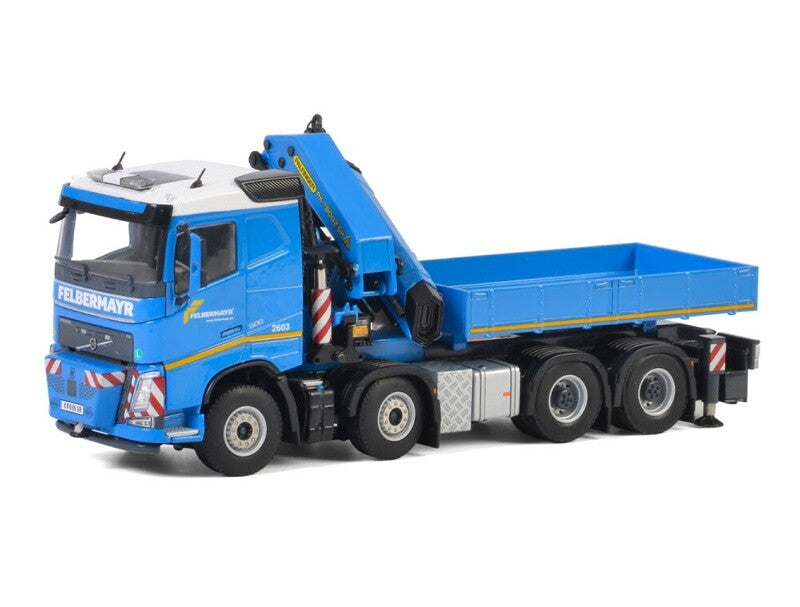 1:50 WSI 8x2 FH4 Truck-mounted Crane Felbermayr Construct Machine Diecast Model