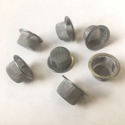 10Pcs/Lot Crystal Smoking Tubes Pipe Hookah Bong Screens Metal Mesh Bowl Filters