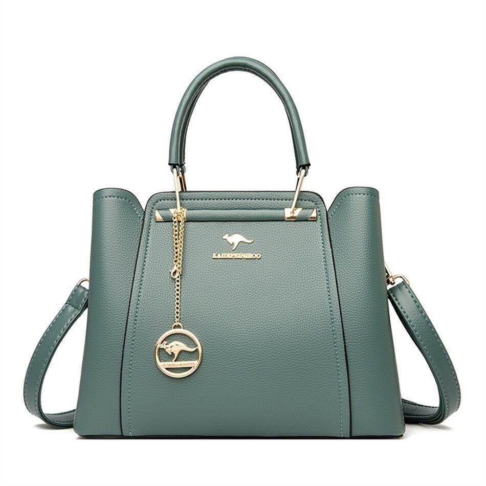 Women Bag High Quality Genuine Leather Handbag Purse Vintage Shoulder Messenger