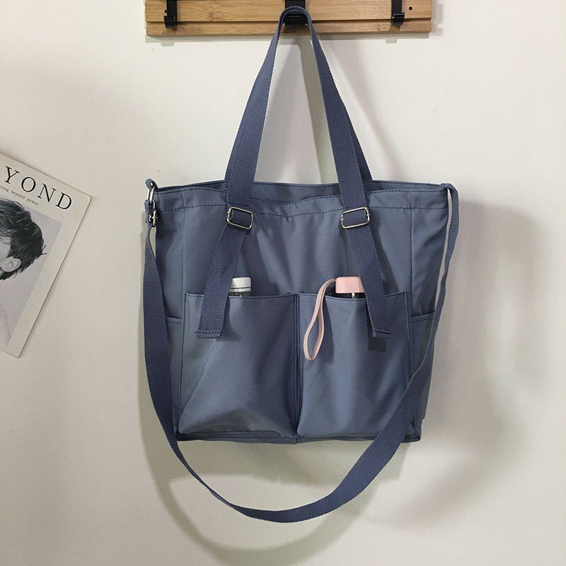 Waterproof Bag Large Canvas Messenger Student One-shoulder Bag Pouch Crossbody