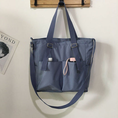 Waterproof Bag Large Canvas Messenger Student One-shoulder Bag Pouch Crossbody