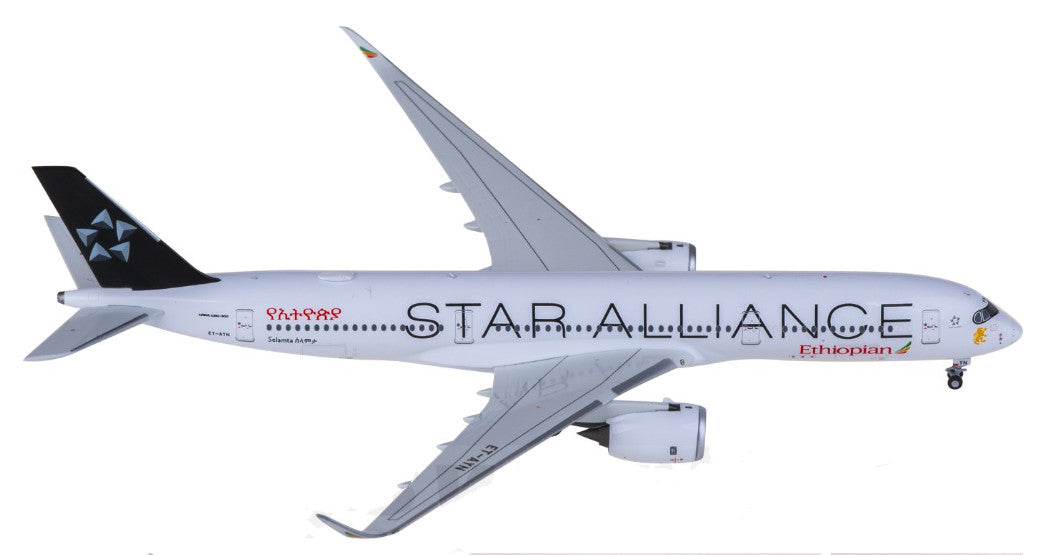 1:400 NGmodels Ethiopian Airlines A350-900 Passenger Airplane Diecast Model