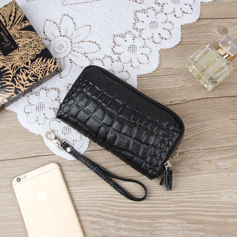 Wallet Cow Leather Card Coin Holder Money Clip Long Phone Clutch Cash Pocket 1PC