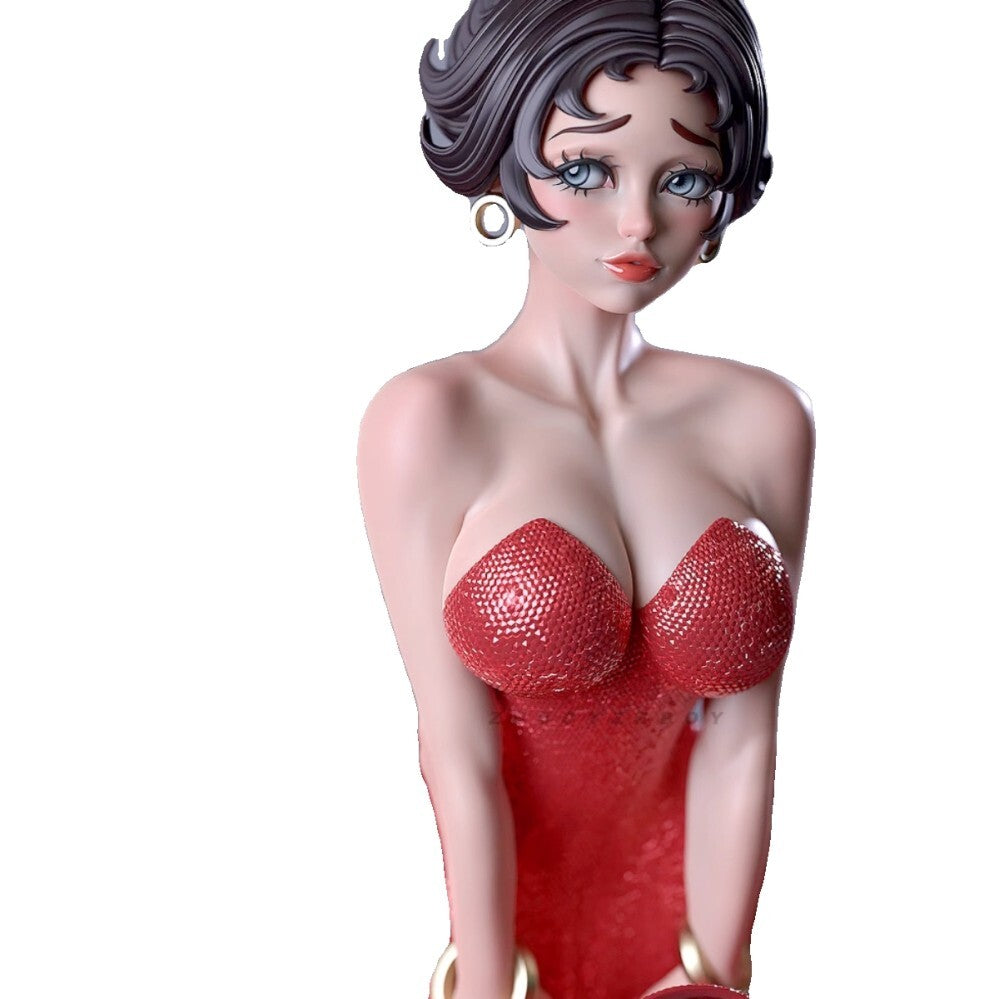 90mm resin figure model kit 3D printing of cute girls on Broadway Unassembled