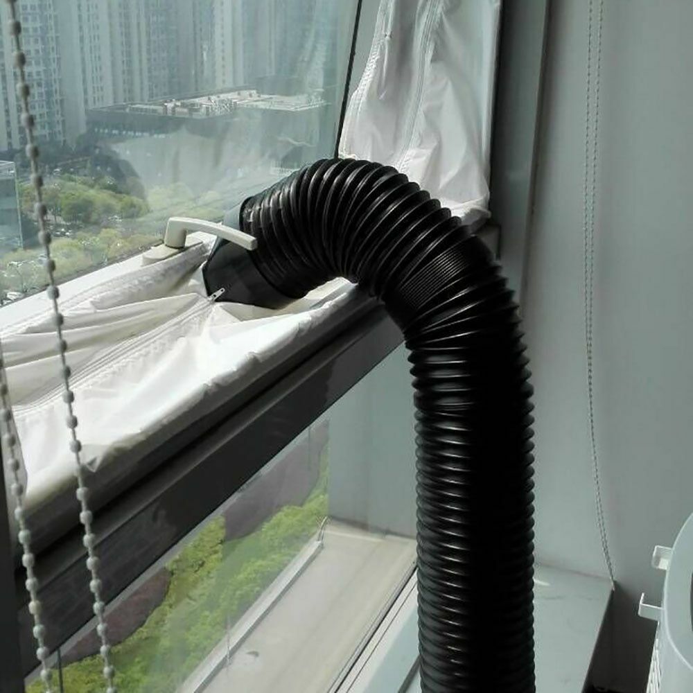 Window Seal 3/4m Airlock Sealing Portable Mobile Air Condition Soft Baffle Nylon