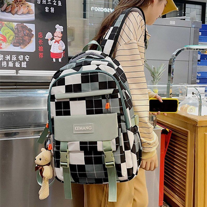 Cute Large Backpack Waterproof Nylon Schoolbag Laptop Traveling Bags 42*29*14 CM