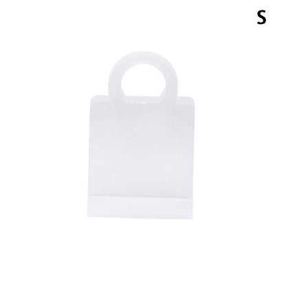 1Pc Transparent PET Fresh Flower Bouquet Handbag Flowers Wrapping Handbag
