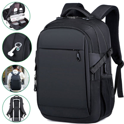 Men Women Backpack Bookbag School Travel Laptop Rucksack Zipper Bag 15.6'' 14 13