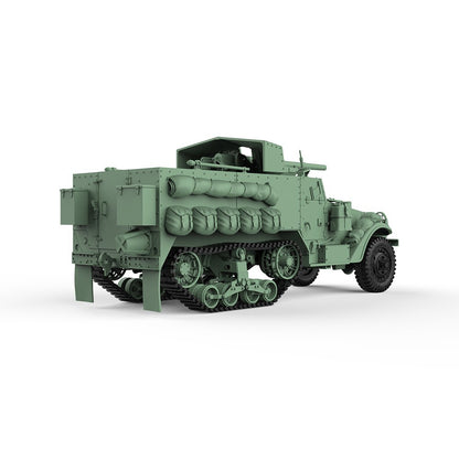 SSMODEL SS72551 1/72 25mm Military Model Kit US M3 Multiple Gun Motor Carriage