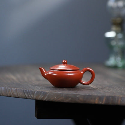 60cc Chinese Yixing Zisha Purple Clay Zhuni Handmade Small Bianying Mini Teapot