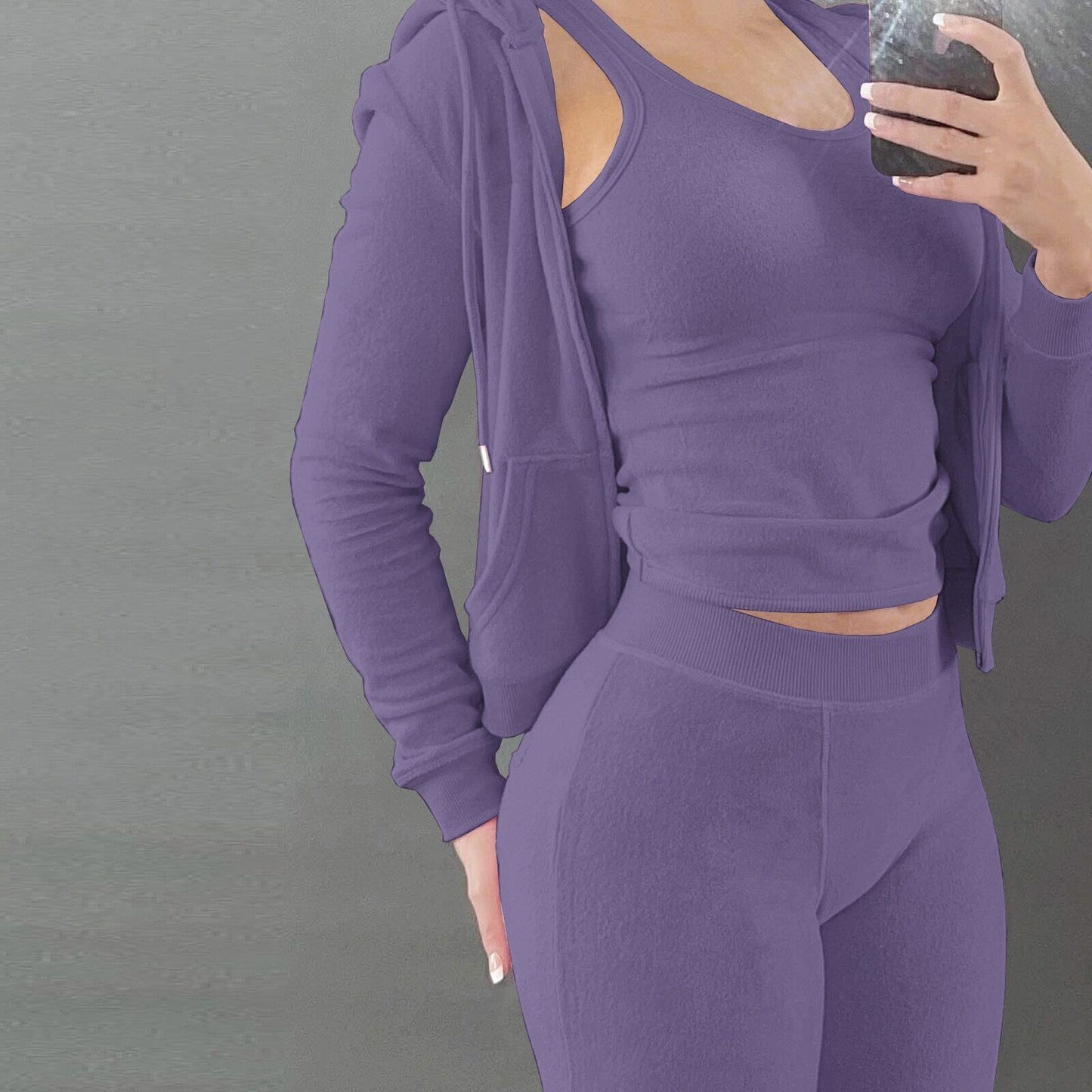 Jacket Tracksuit Two Piece Set 2 Pieces Sets Women Outfit Sweatsuit Jackets