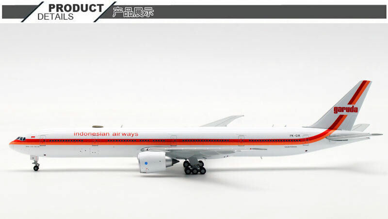 1:400 JC WINGS Indonesian Airways BOEING 777-300ER Passenger Plane Diecast Model