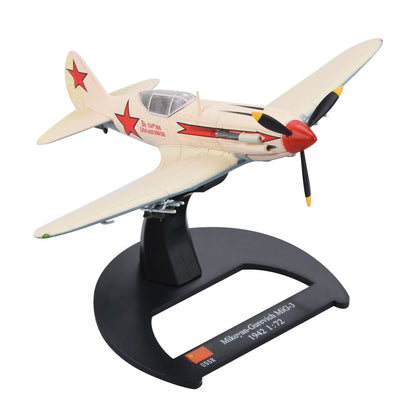 14cm Diecast Alloy 1/72 Scale WWII MiG-3 Fighter Plane Model Toy Decoration