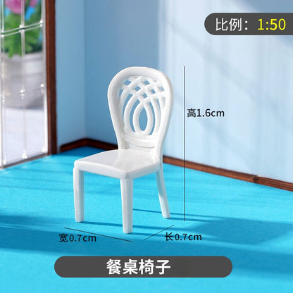 1/50 Cinema Chairs Model Mini Furniture Scene Props Model Accessories