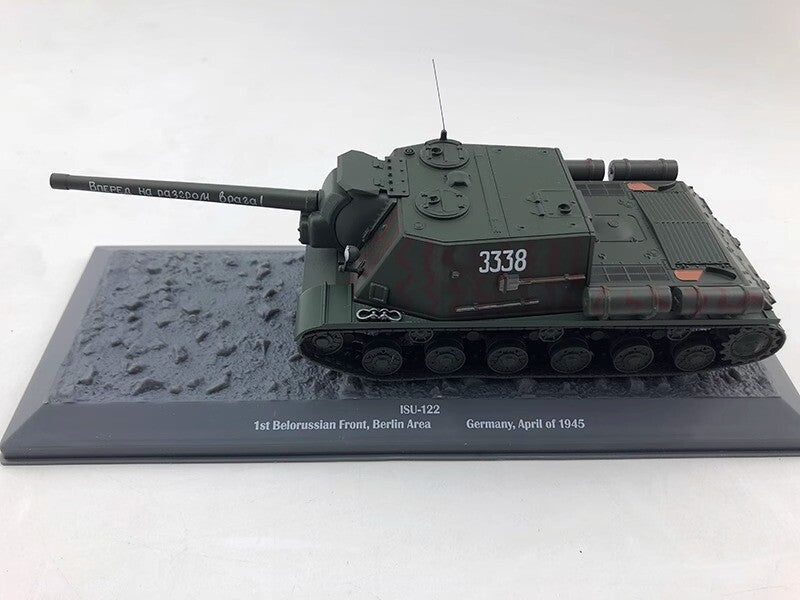 1/43 ISU-122 German 122mm Heavy Self-propelled Assault Gun Alloy Tank Model