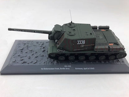 1/43 ISU-122 German 122mm Heavy Self-propelled Assault Gun Alloy Tank Model