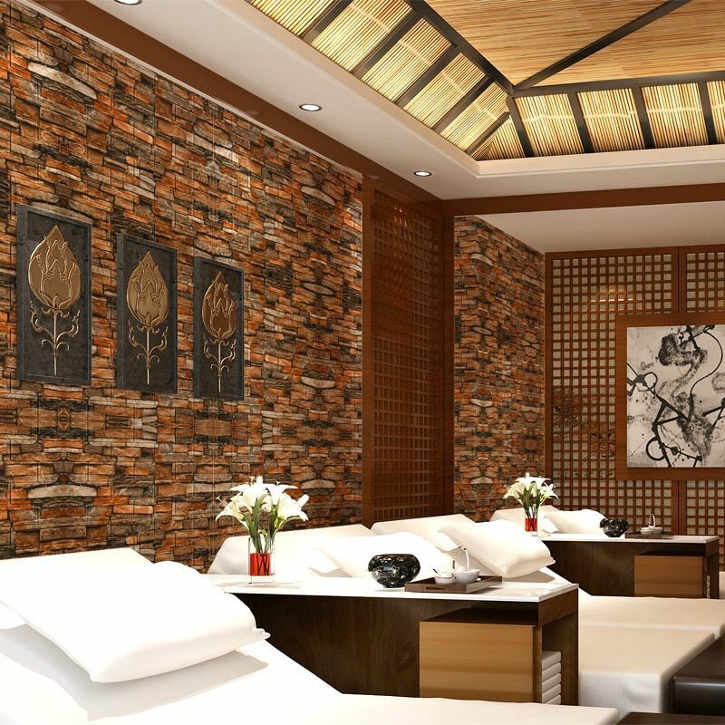 Brick Stickers Wall Decor 3D Living Room DIY Self-adhesive Waterproof Wallpapers