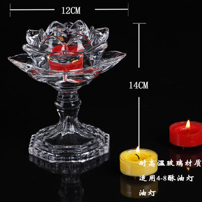 Provide lamps Buddhist lamps lotus lamps crystal glass lamp holders lamp holders