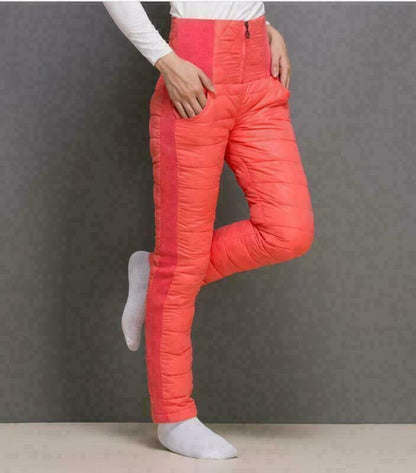 Women Winter Sweet Fashion Pant Outwear Duck Down Puffer Warm Long Trousers New