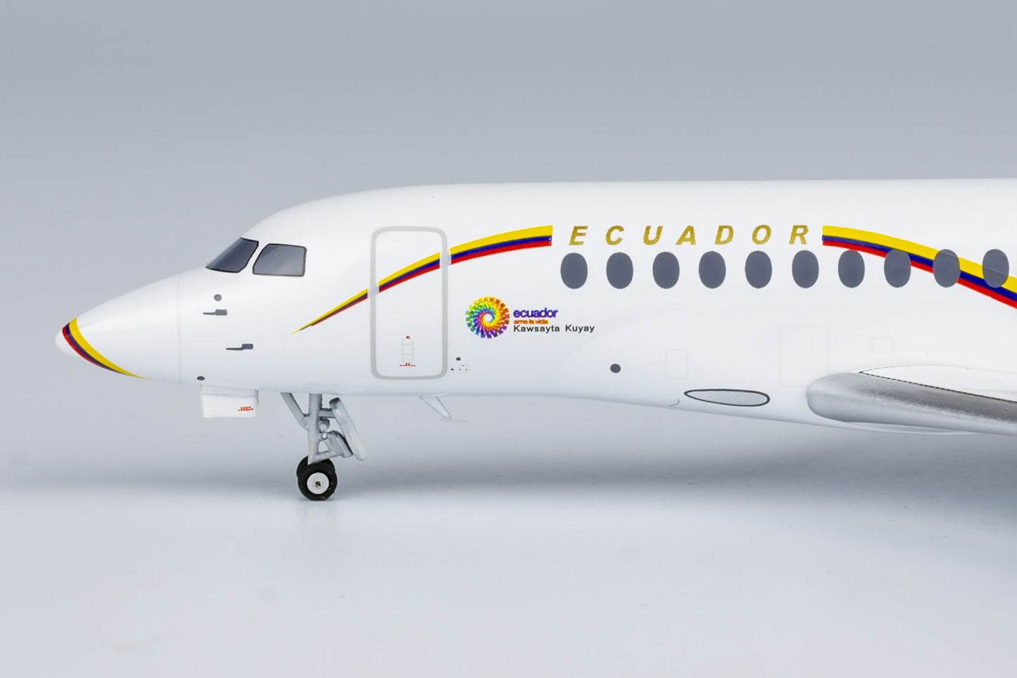 1:400 NGmodels Ecuadorian Air Force Dassault Falcon 7X Airplane Diecast Model