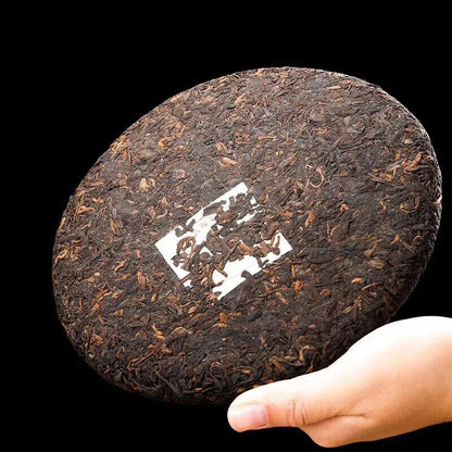 Good Drink Pu'er Tea Cake Puer Tea Menghai Direct Origin Ripe Qizi Puer Tea 357g