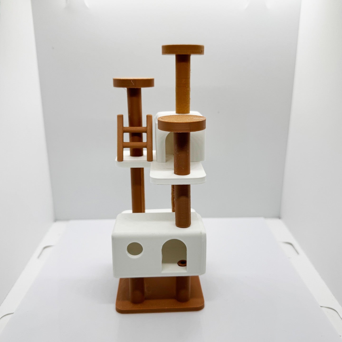 RHF12202 1/12 Dollhouse Model Miniature Cat Climbing Frame Cat Toy Set