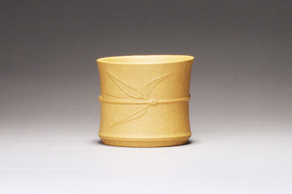 Puer Tea Real Yixing Zisha Tea Cup Marked Bamboo Relief Master Cup Of Tea China