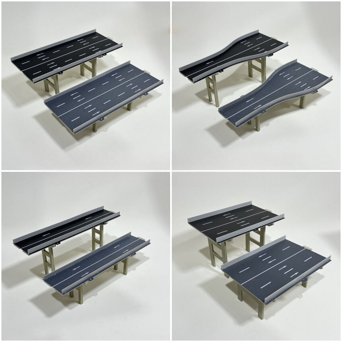 1/64 /150 Scale Diorama City Highway Street Road Bridge Model Scene Viaduct Toys