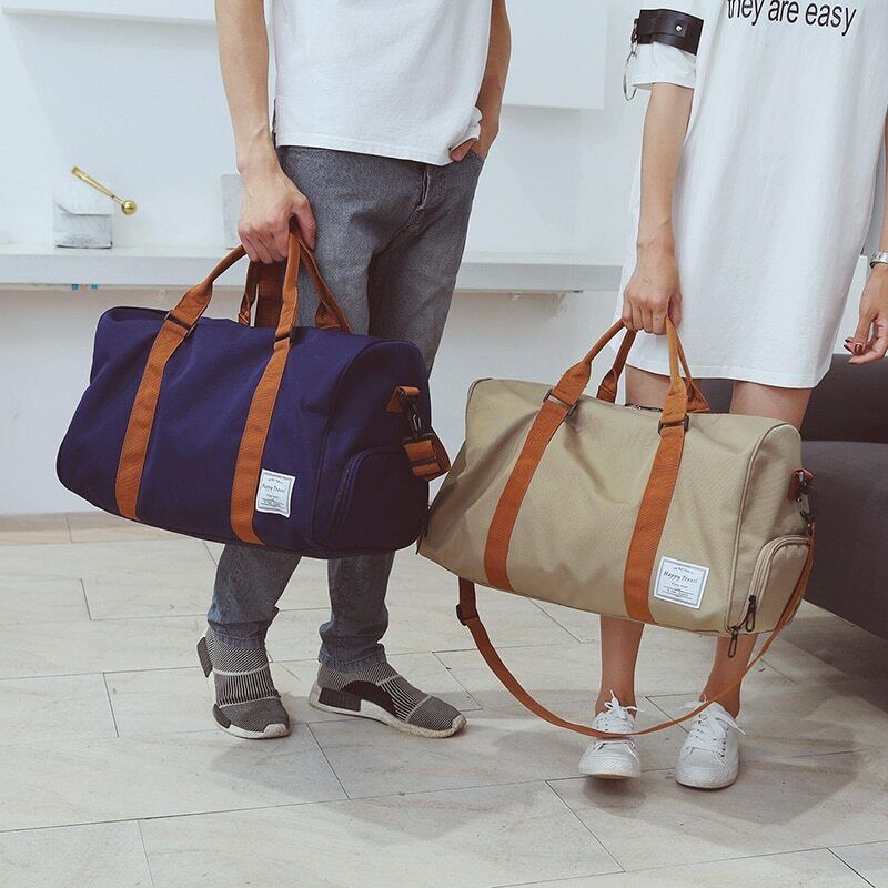 Water-Resistant Luggage Shoulder Bags Short Tour Weekend Sports Gym Duffel Bags